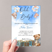 babyjongen acryl uitnodigingen (Insitu (Draagbaar))