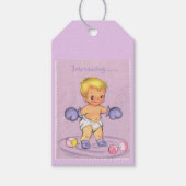  babyjongen cadeaulabel (Voorkant)