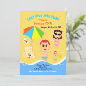 Babyjongen eerste verjaardag strandwedstrijd kaart (Staand voorkant)