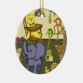 babyjongen - kunst op rond ornament (Rechts)