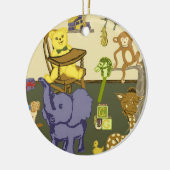 babyjongen - kunst op rond ornament (Links)