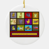 babyjongen - kunst op rond ornament (Achterkant)