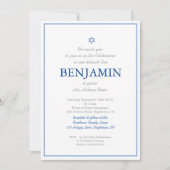 Babyjongen noemt Hebreeuws Joodse hemelse uitnodig Kaart (Voorkant)