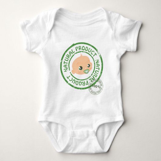 Babyjongen van natuurproducten (100% biologisch) k romper (Voorkant)