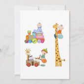 Babyjongens met Giraffe en wagen van de kleutertre Kaart (Voorkant)