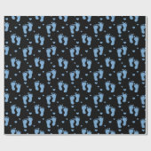 babyjongenspatten, verpakkingspapier cadeaupapier (Vlak)