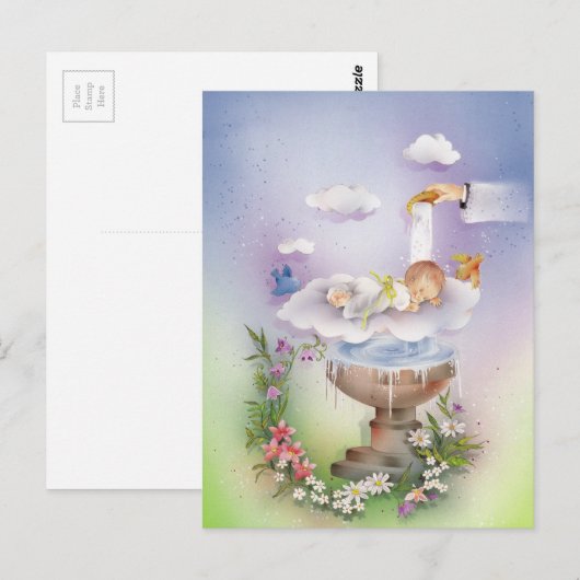 Babyjongetaptisme Briefkaart (Voorkant / Achterkant)