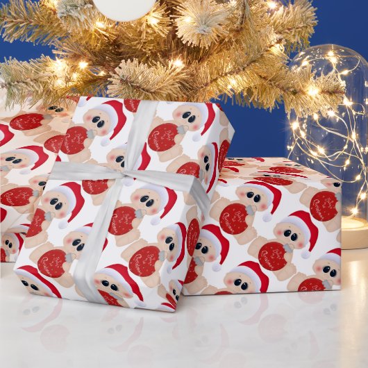 babyjongetje's eerste kerstinpakpapier cadeaupapier (Feestdagen)