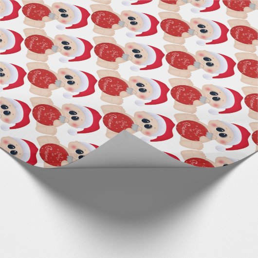 babyjongetje's eerste kerstinpakpapier cadeaupapier (Hoek)