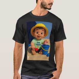 babyJoy Serie 9 #3: Bee Happy! Heren T-shirt