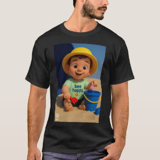 babyJoy Serie 9 #3: Bee Happy! Heren T-shirt
