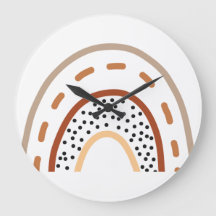Babykamer Boho Regenboog Klok in aardetinten