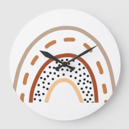 Babykamer Boho Regenboog Klok in aardetinten