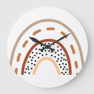 Babykamer Boho Regenboog Klok in aardetinten