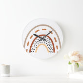 Babykamer Boho Regenboog Klok in aardetinten (Huis)