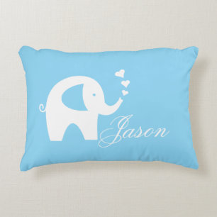 Babykamer decoratie kussen met knuffel olifant