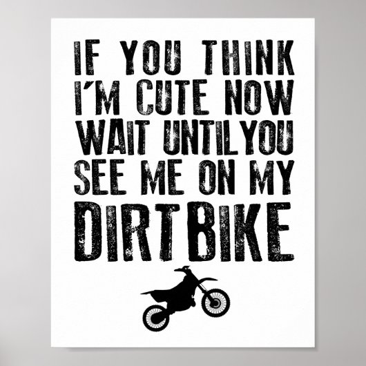 Babykamer Dirtbike MX Peuter Print (Voorkant)