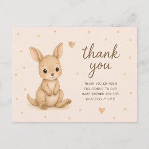 Babykangoeroe Joey Baby Shower Bedankt Briefkaart