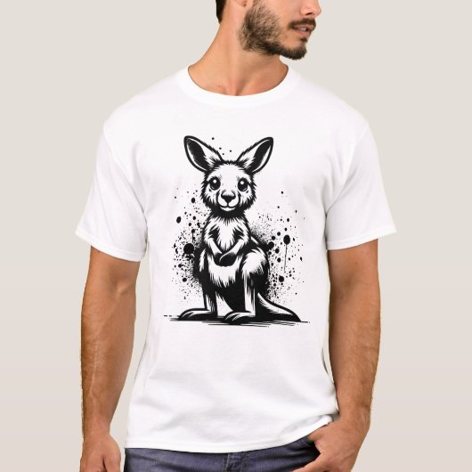 Babykangoeroe T-shirt (Voorkant)