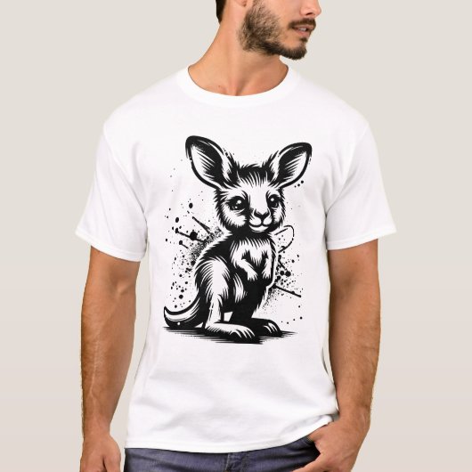Babykangoeroe T-shirt (Voorkant)