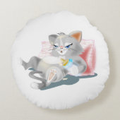 Babykat Ronde Kussen (Achterkant)