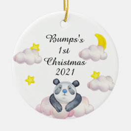 Babykeramische keramische versiering voor de eerst keramisch ornament