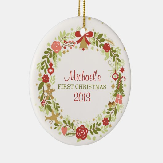 Babykerstmis Keramisch Ornament (Rechts)