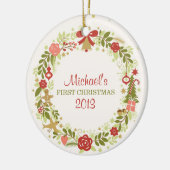 Babykerstmis Keramisch Ornament (Links)