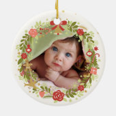 Babykerstmis Keramisch Ornament (Achterkant)