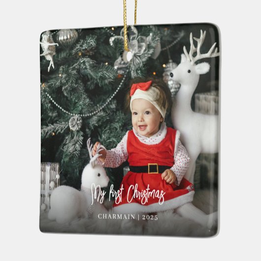 Babykerstmis Keramisch Ornament (Links)