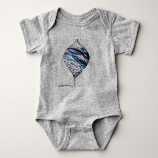 Babykleding baby past bij één stuk romper (Voorkant)