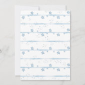 Babykleding Baby shower Invitation - Blauw Kaart (Achterkant)