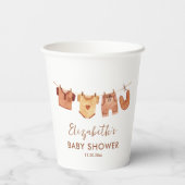 Babykleding Baby shower Papieren Bekers (Achterkant)