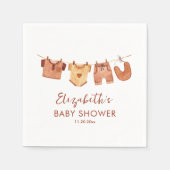 Babykleding Baby shower Servet (Voorkant)