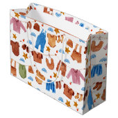 Babykleding Baby shower Verjaardag Groot Cadeauzakje (Achterkant Gekanteld)