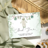 Babykleding Bogo Sage Green Baby shower Bedankt Kaart