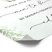 Babykleding Boho Baby shower Adres een envelop Poster (Hoek)