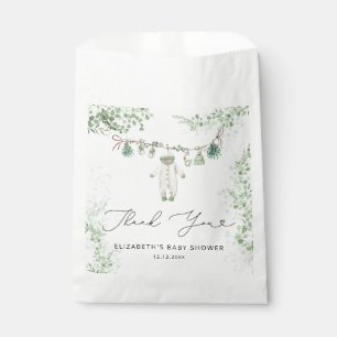 Babykleding Boho Eucalyptus Baby shower Bedankt Bedankzakje