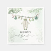 Babykleding Boho Eucalyptus Baby shower Servet (Voorkant)
