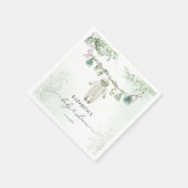 Babykleding Boho Eucalyptus Baby shower Servet (Hoek)