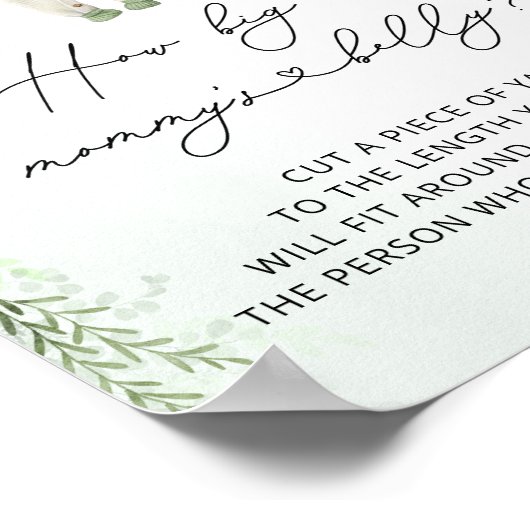 Babykleding Boho Neutraal Hoe groot is de buik van Poster (Hoek)