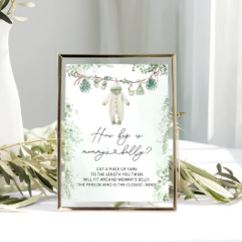 Babykleding Boho Neutraal Hoe groot is de buik van Poster