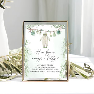 Babykleding Boho Neutraal Hoe groot is de buik van Poster