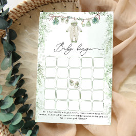 Babykleding Boho Sage Green Baby Bingo spel