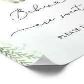Babykleding Boho Sage Green Baby's zijn zoet Poster (Hoek)