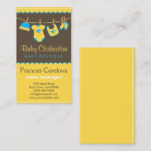 Babykleding Clothesline Boutique Visitekaartjes (Voorkant / Achterkant)