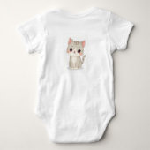 Babykleding (een schattige kat) romper (Achterkant)