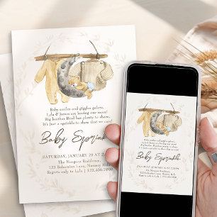 Babykleding Geslacht Neutraal Baby Sprinkle Kaart