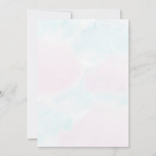 Babykleding Geslacht onthullen uitnodiging (Achterkant)