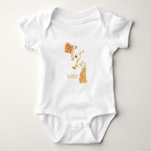 Babykleding Giraffe en Baby Je bent mijn zonneschi Romper (Voorkant)